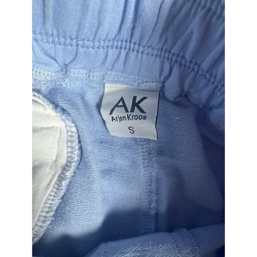 Arjen Kroos Shorts Mens S Light Blue Cotton Lounge Gym Drawstring AK Logo - Picture 6 of 10